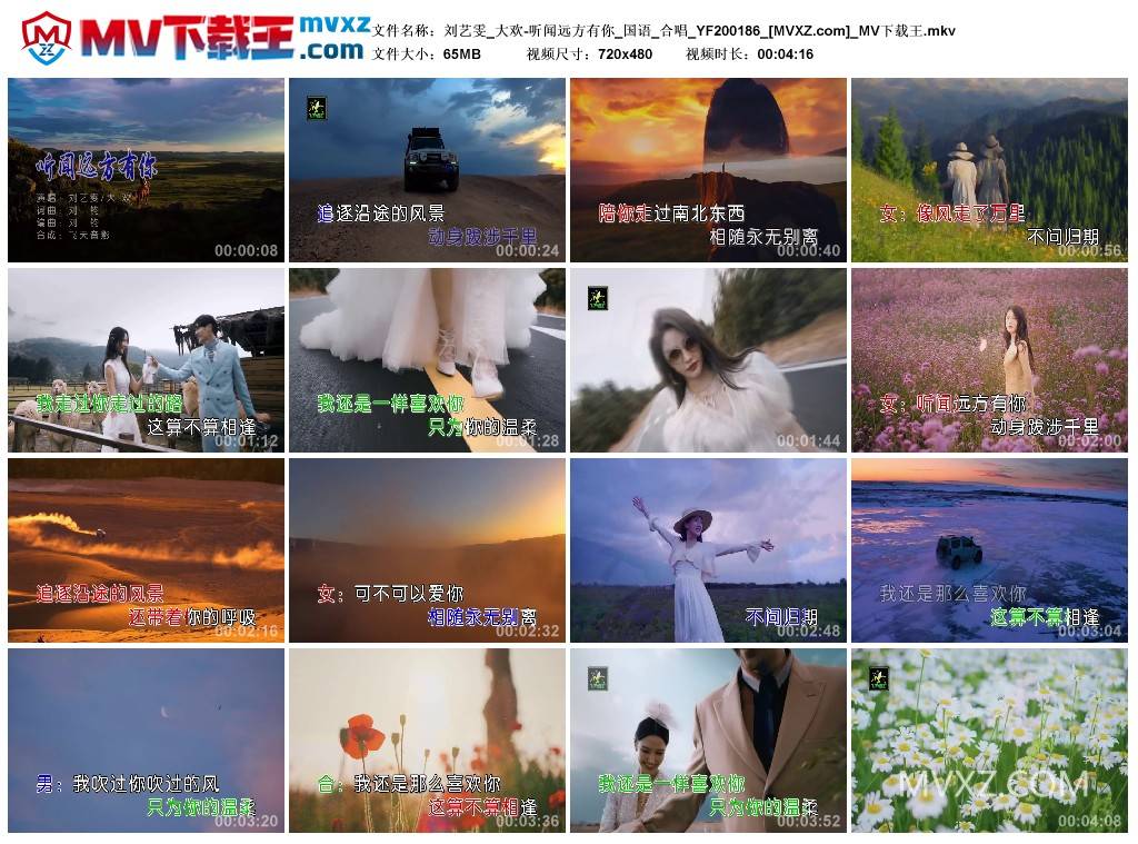 刘艺雯_大欢-听闻远方有你_国语_合唱_YF200186